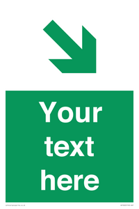 Custom Safe condition: Green Down right arrow